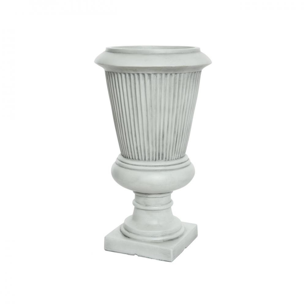 FIBRECLAY ANNA SMALL URN PLANTER - LIGHT GREY