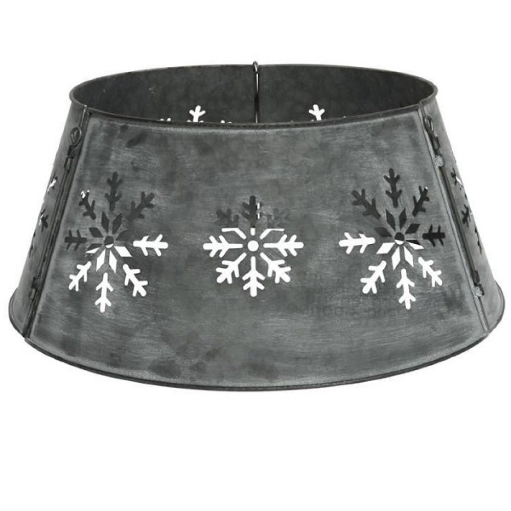 SILVER METAL TREE SKIRT