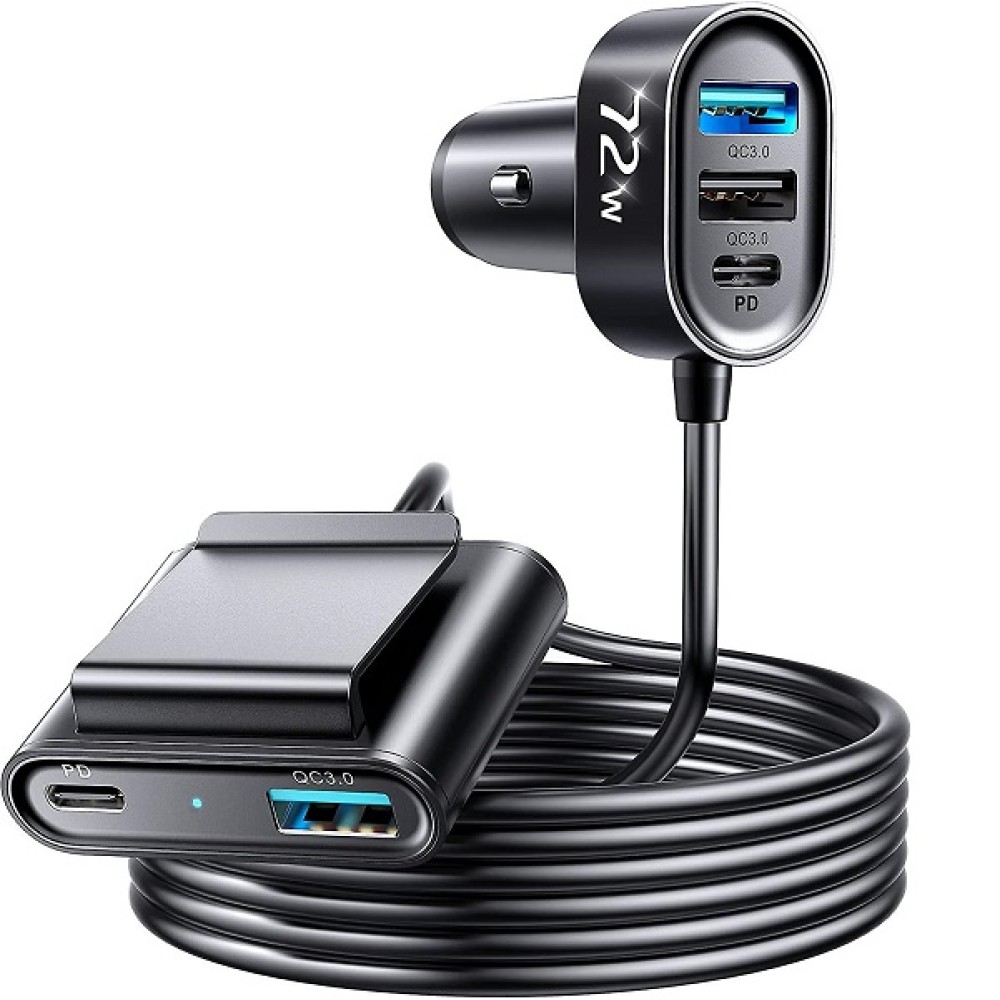 72W MULTI -PORT USB CAR CHARGE