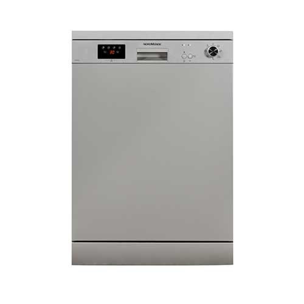 NordMende 60cm Freestanding Dishwasher – Silver