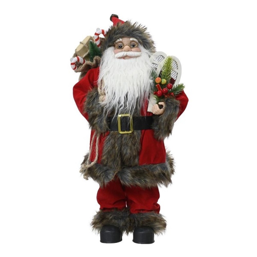 STANDING RED SANTA W/GLASSES - 120CM