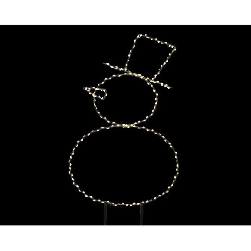 MICRO LED METAL SNOWMAN - 47CM