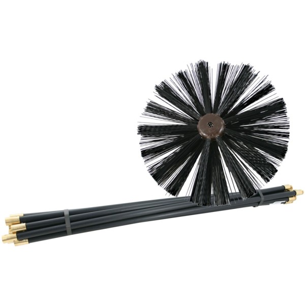 DE VIELLE 9PCE CHIMNEY BRUSH SET