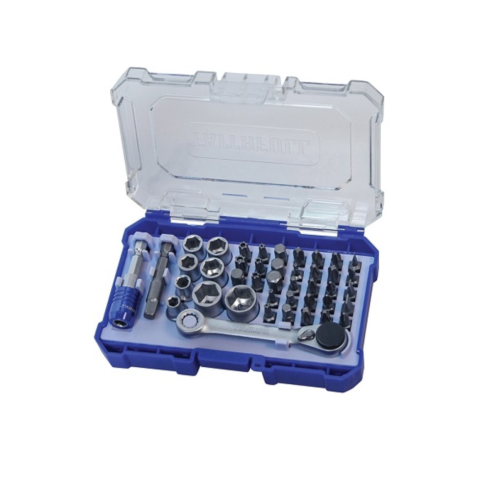 FAITHFULL SOCKET & SCREWDRIVER BIT SET 42 PCE