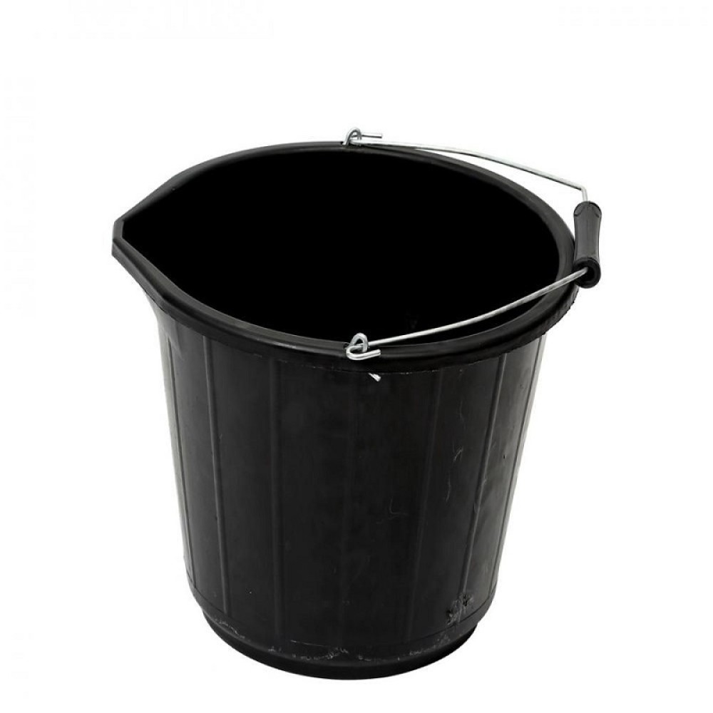 3 GALLON BLACK BUCKET