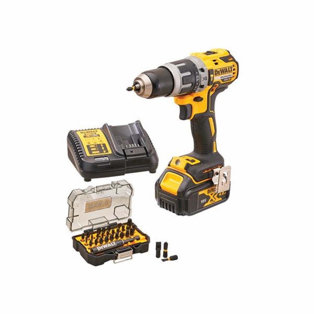 18V Combi Drill with 32 Piece Bit Set