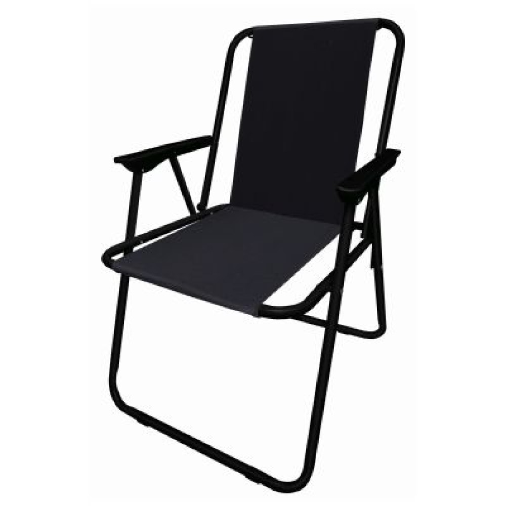 FOLDING CAMP CHAIR - BLACK