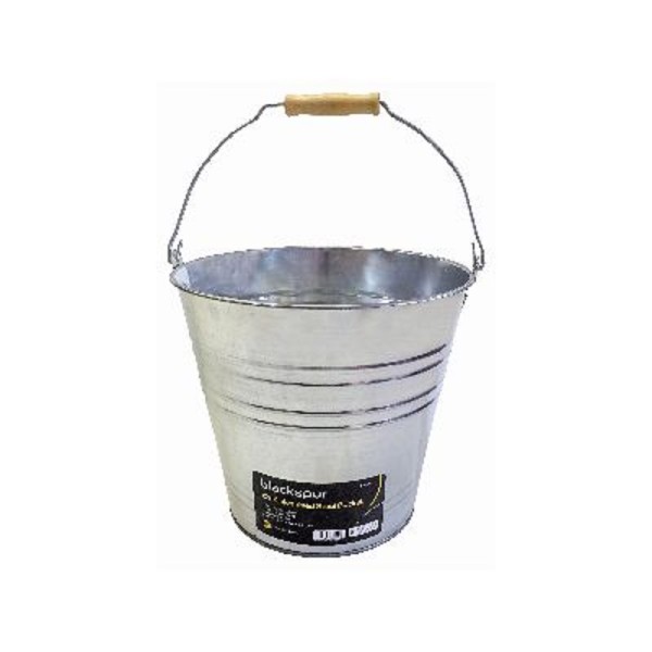 BLACKSPUR 12L GALVANISED STEEL BUCKET GB201