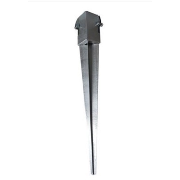 LONG GALVANIZED SPIKE POST SUPPORT 75 X 600MM