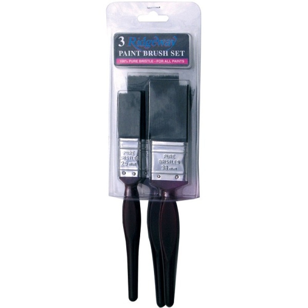 3 PKT RIDGEWAY  PAINT BRUSHES