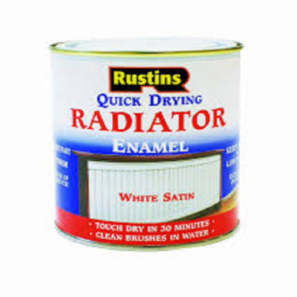 500ML RUSTINS QUICK DRYING RADIATOR ENAMEL SATIN