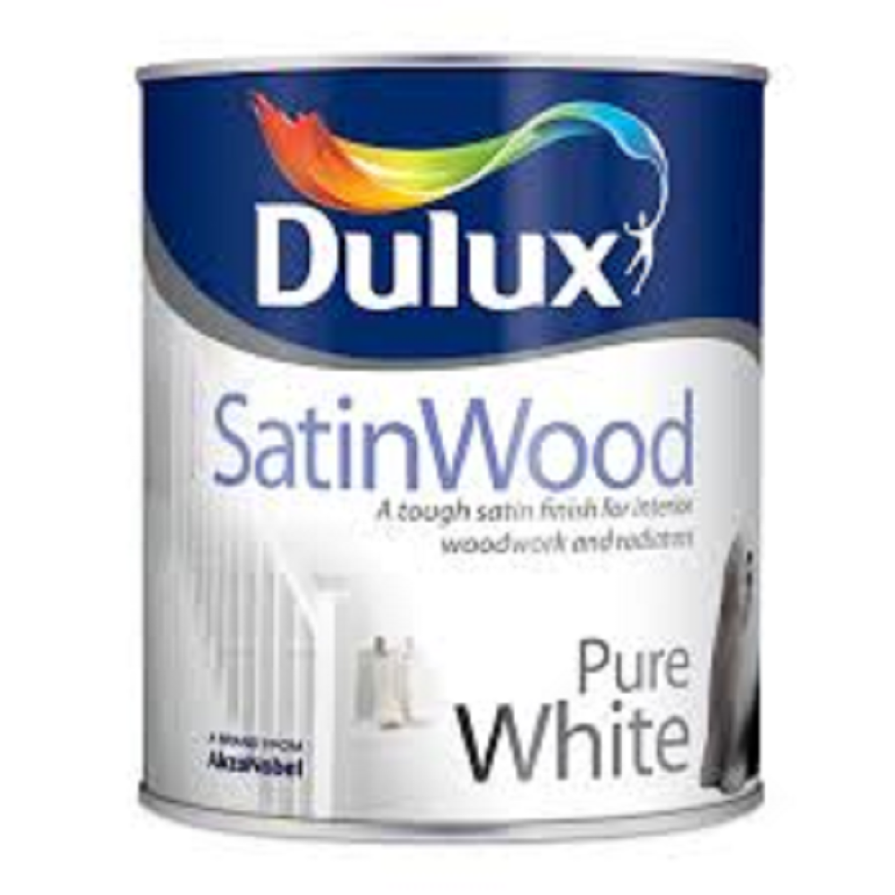 750ML DULUX SATINWOOD PURE WHITE