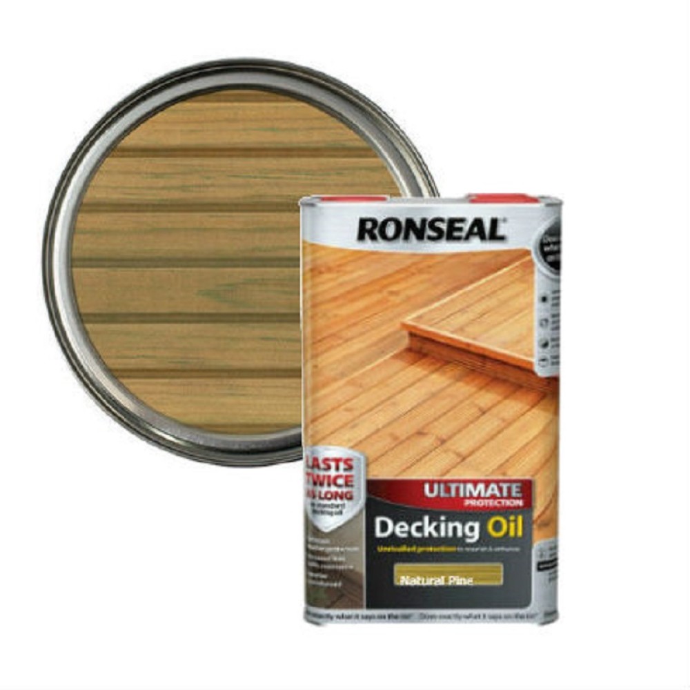 5LTR  RONSEAL ULTIMATE DECKING OIL NATURAL PINE