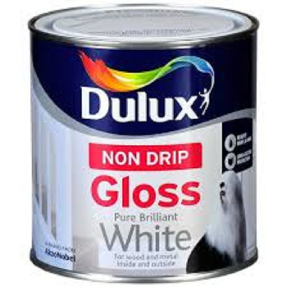 2.5LTR DULUX NON-DRIP GLOSS WHITE