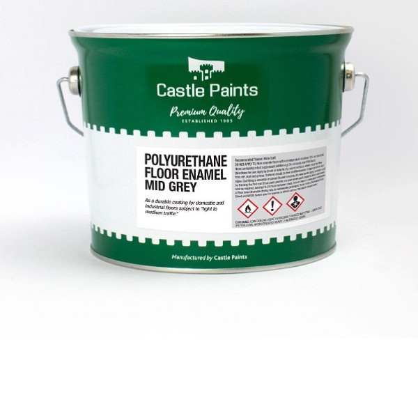 2.5LTR CASTLE PAINTS  FLOOR PAINT MID GREY