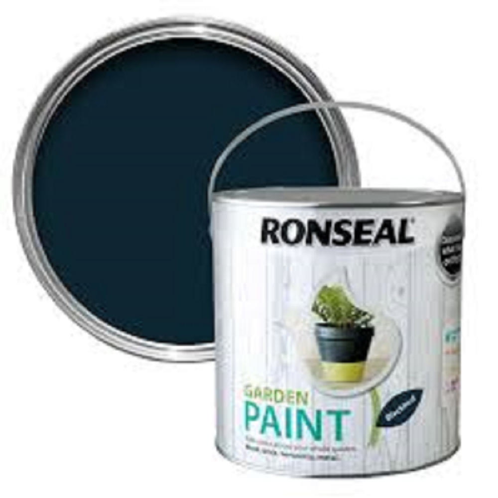 2.5LTR  RONSEAL GARDEN PAINT  BLACKBIRD