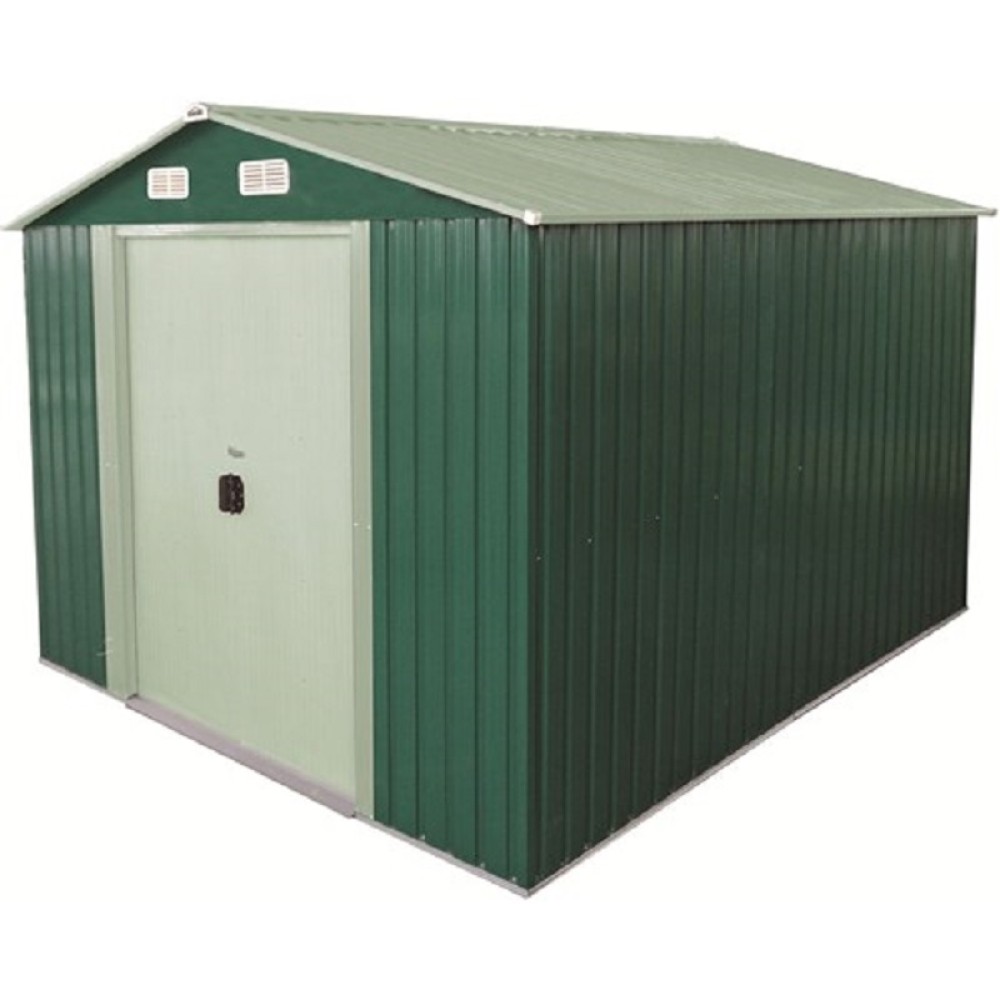 Garden Shed Yardmaster Emerald Deluxe Apex Metal Shed 108GEYZ - 10ft x 8ft