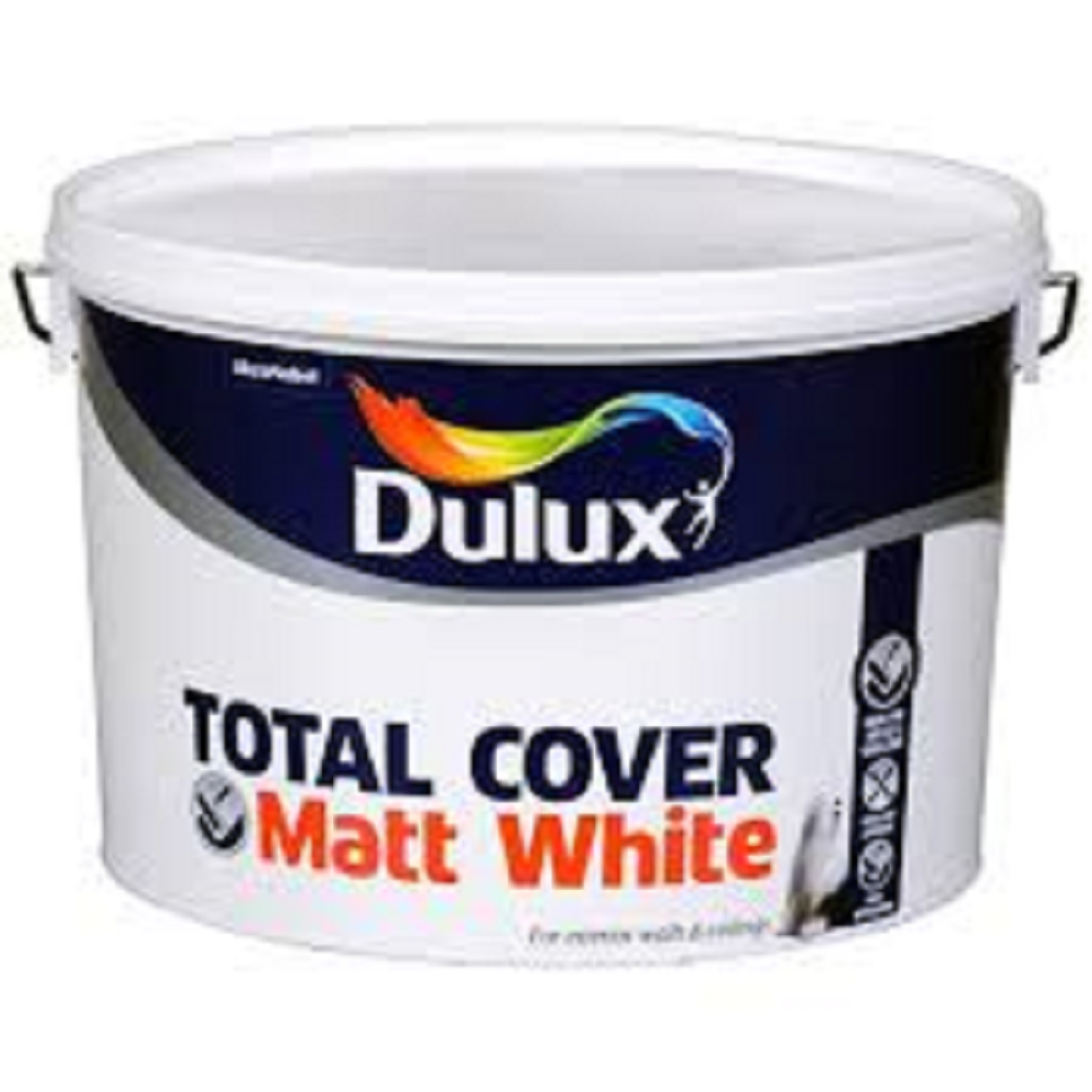 10 LTR DULUX  TOTAL COVER MATT WHITE