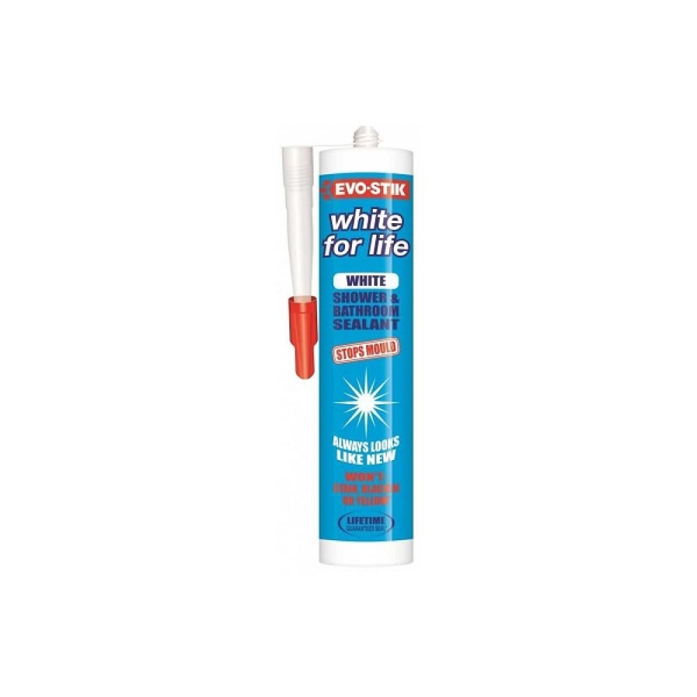 EVOSTIK WHITE FOR LIFE SHOWER & BATHROOM SEALANT