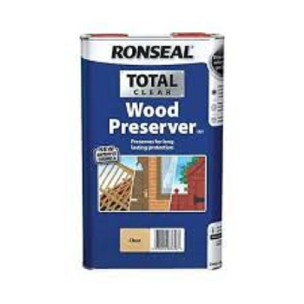 5 Litre Ronseal Total Wood Preserver Clear 