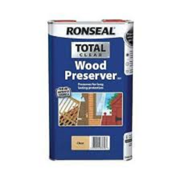 5 LITRE RONSEAL TOTAL WOOD PRESERVER CLEAR