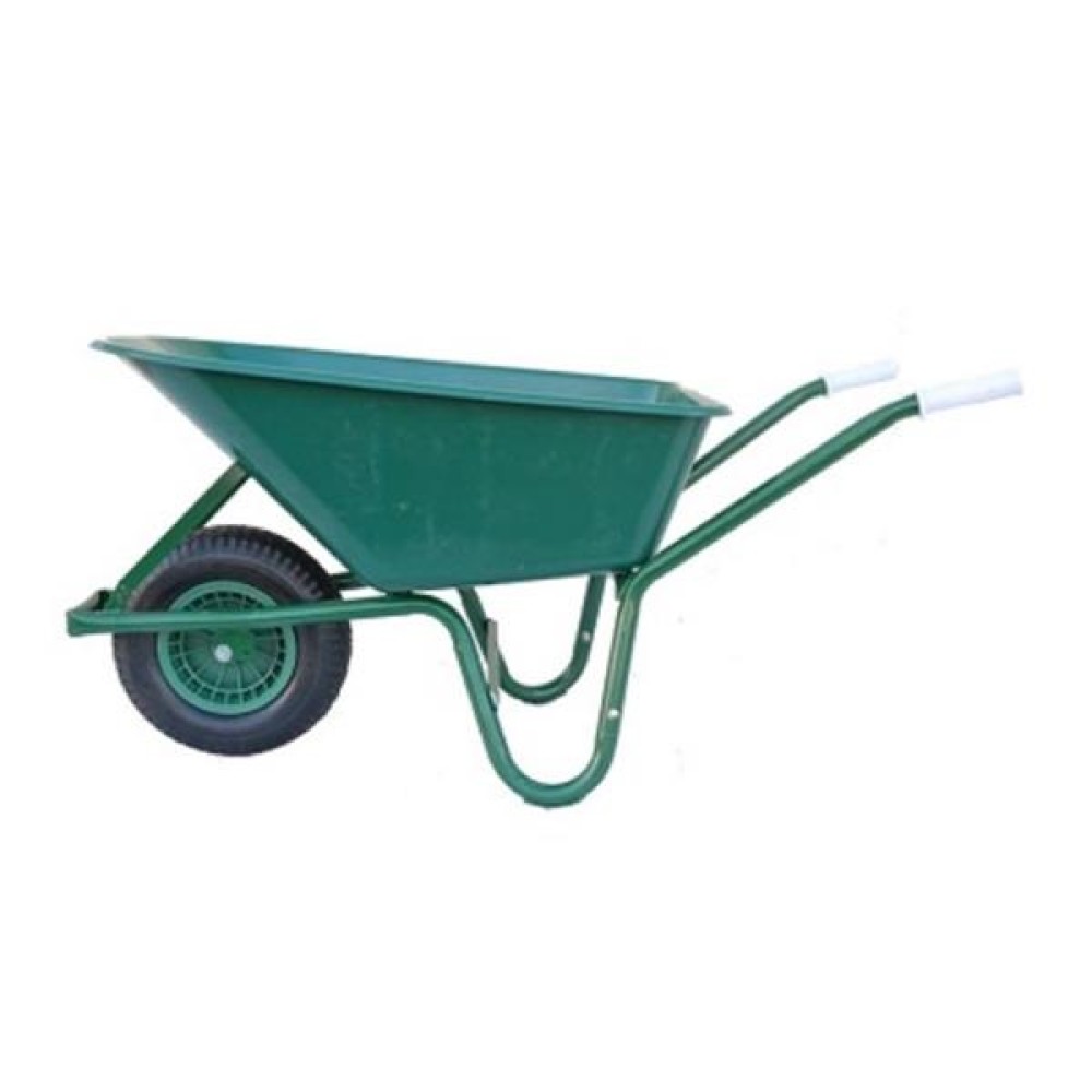 100LT PVC GREEN WHEELBARROW