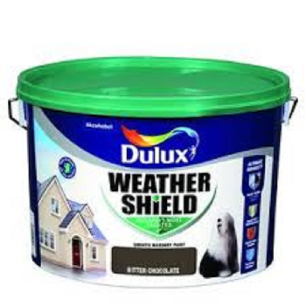 10 LITRE DULUX WEATHERSHIELD BITTER CHOCOLATE