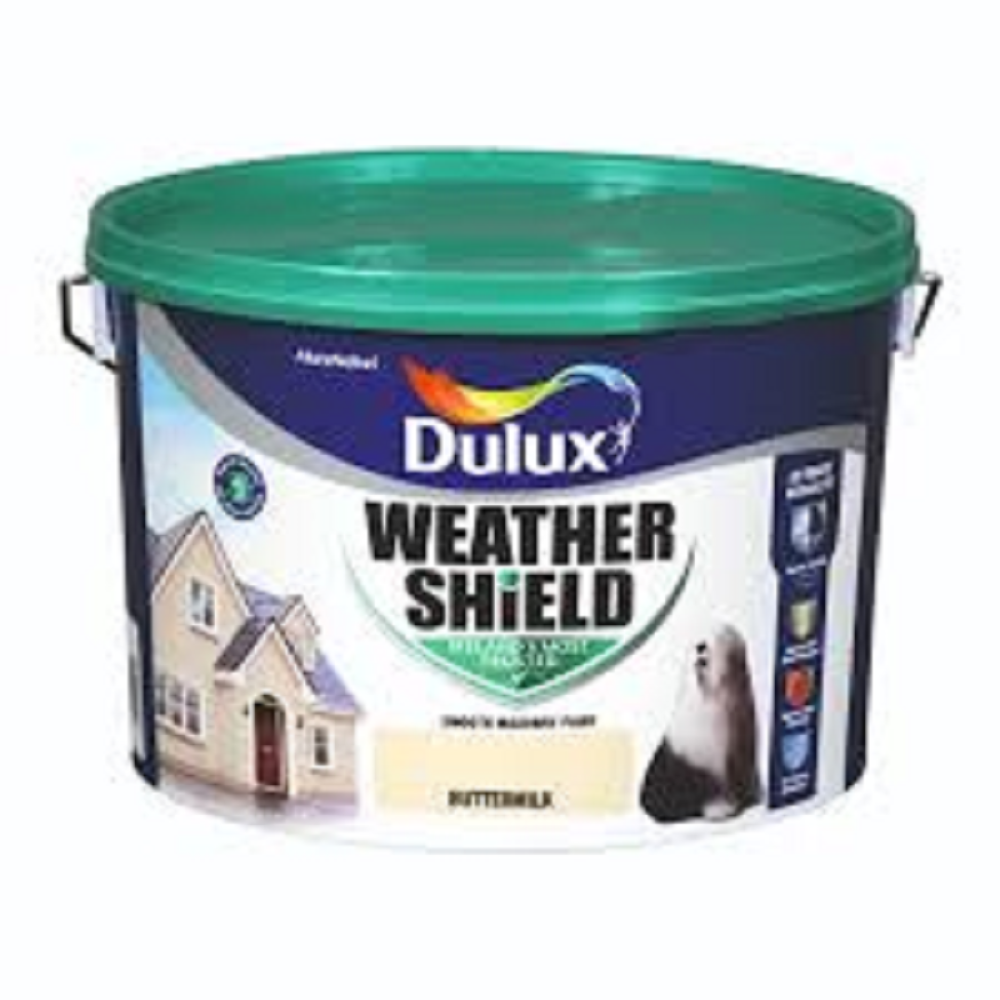 10 LITRE DULUX WEATHERSHIELD BUTTERMILK