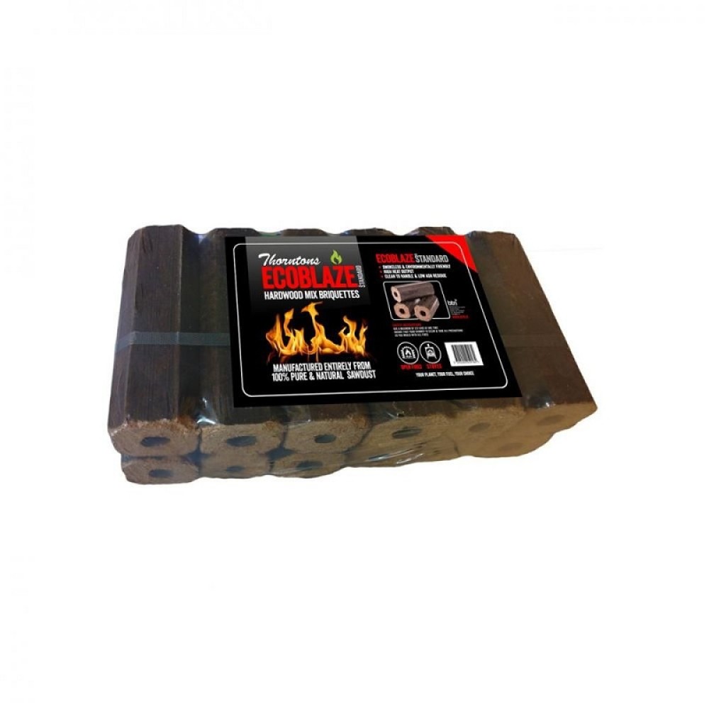 THORNTONS 12PK ECO BLAZE WOOD BRIQ 10KG