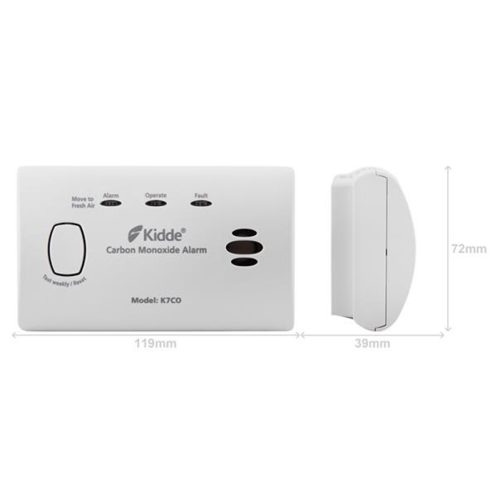 KIDDE  DIGITAL CARBON MONOXIDE ALARM KID7C02