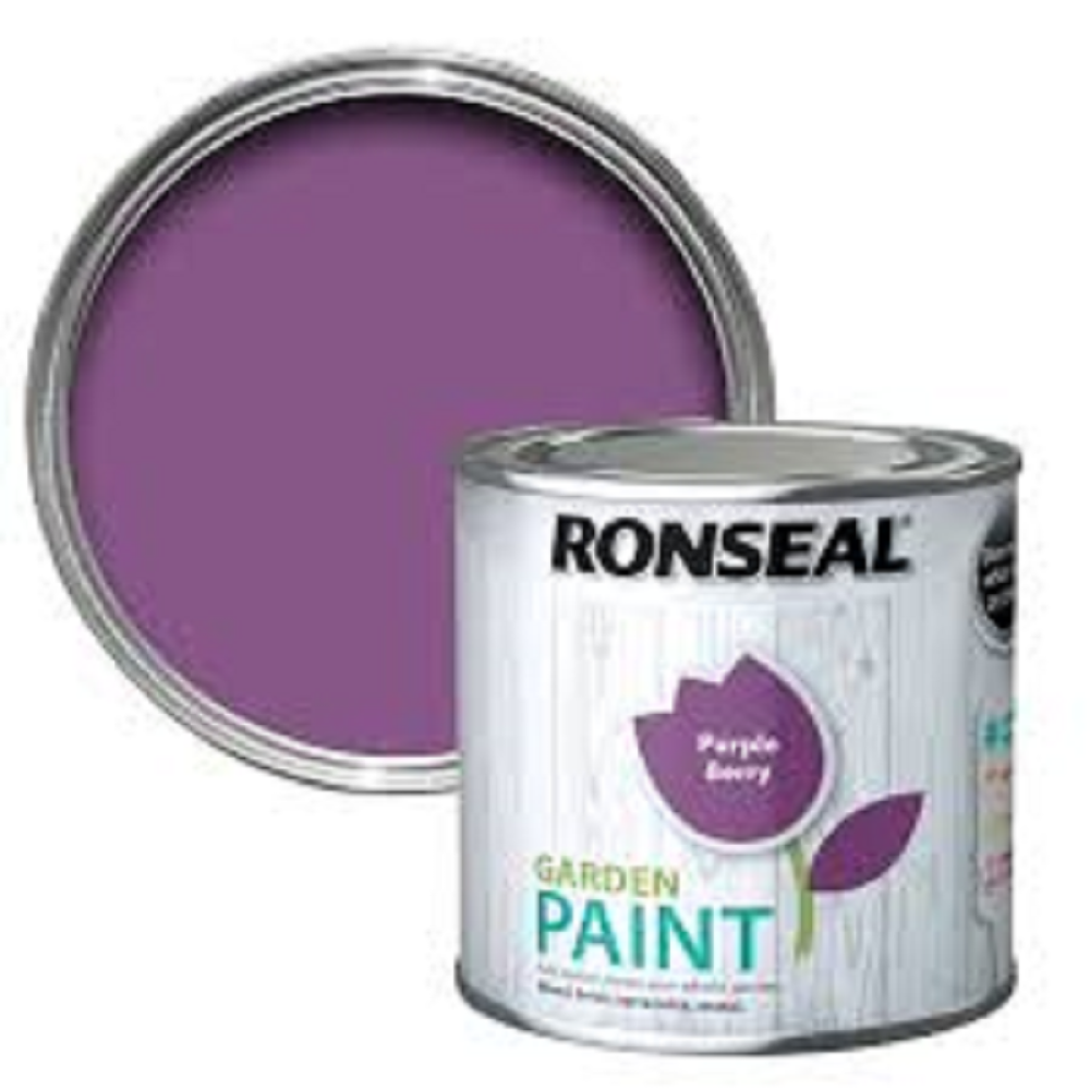 2.5LTR  RONSEAL GARDEN PAINT  PURPLE BERRY