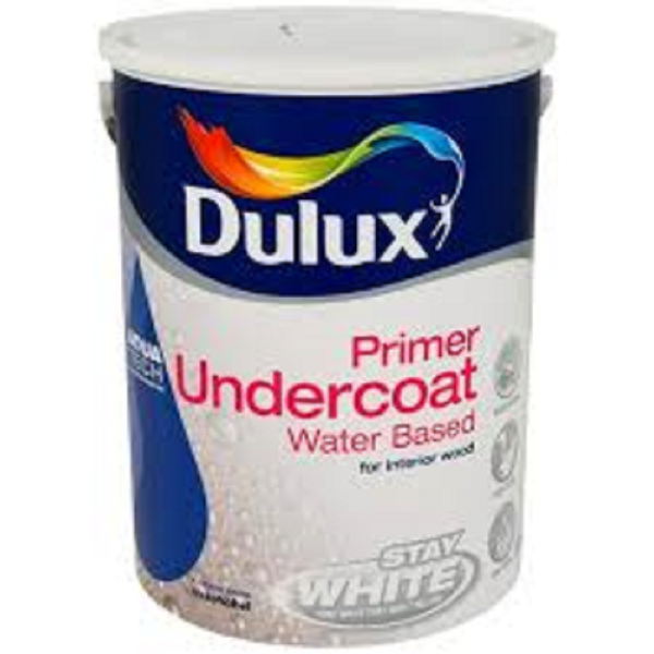 5 LITRE DULUX WATER BASED UNDERCOAT BRILLIANT WHITE