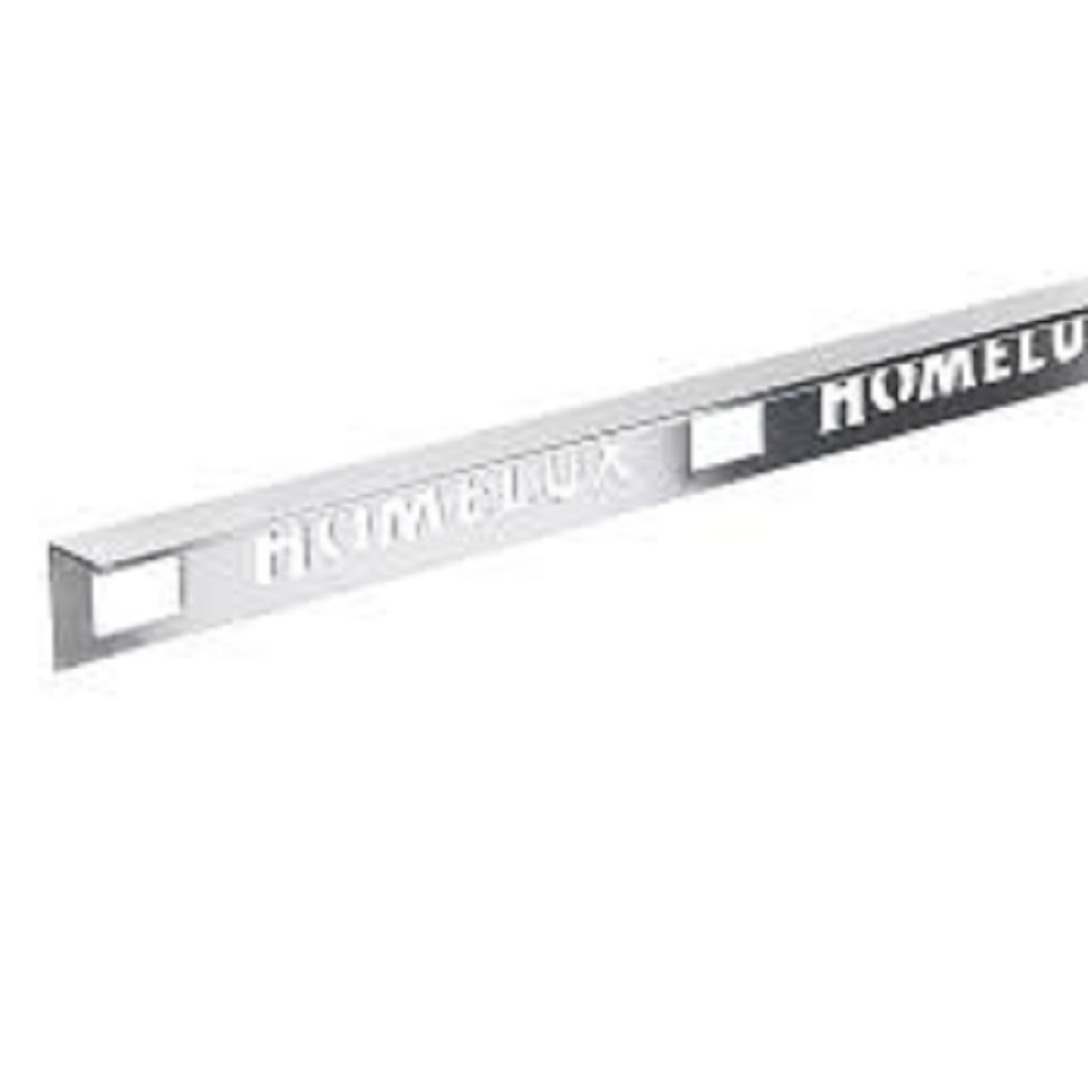 HOMELUX 12.5MM STRAIGHT TILE TRIM SILVER 2.5M