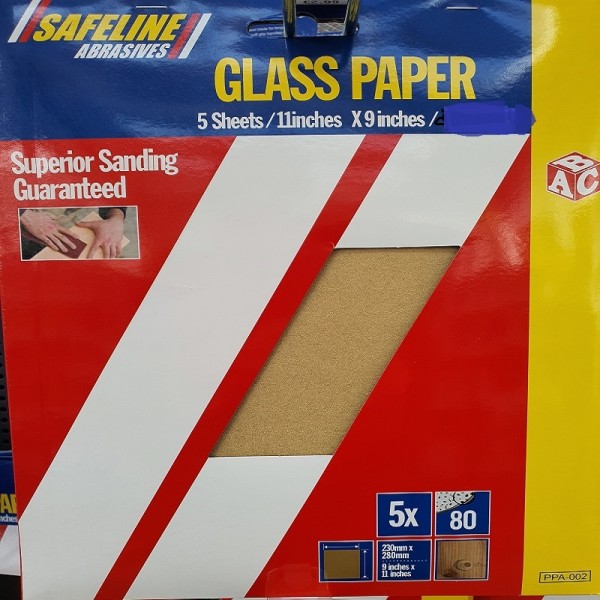 ABC PRE- PACKED GLASS PAPER SHEETS MEDIUM