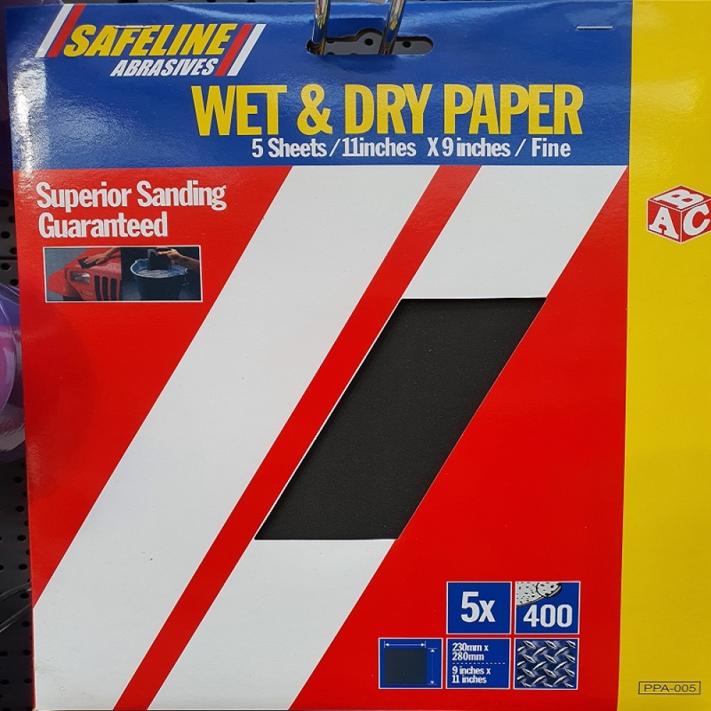 ABC PRE- PACKED WET & DRY SHEETS FINE