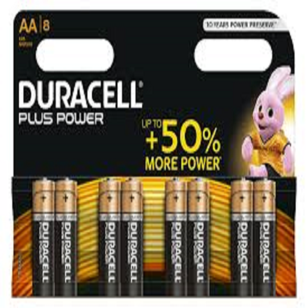 DURACELL AA 5+3 FREE BATTERIES