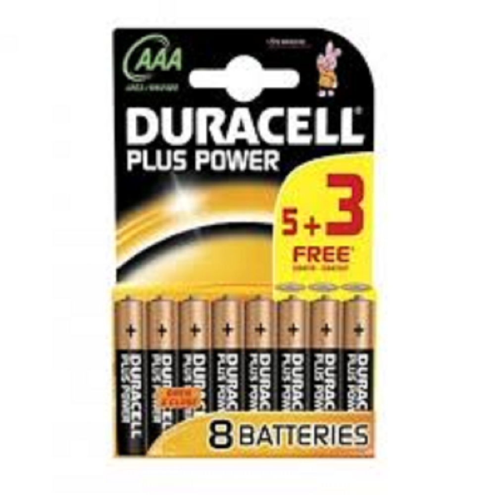 DURACELL AAA 5+3 FREE BATTERIES