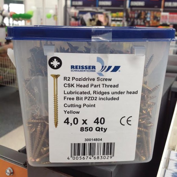 M5 X 70 REISSER R2 SCREWS TUB (450) PZ2 BIT