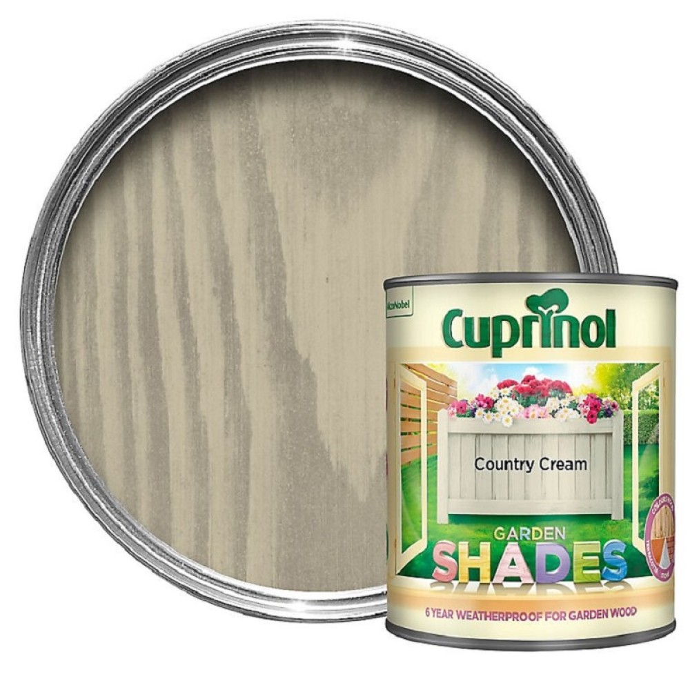 CUPRINOL GARDEN SHADES COUNTRY CREAM 1LT