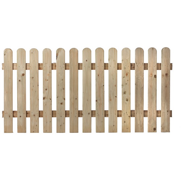 1.8MT X 1.8MT ROUND TOP  PICKET FENCE PANEL