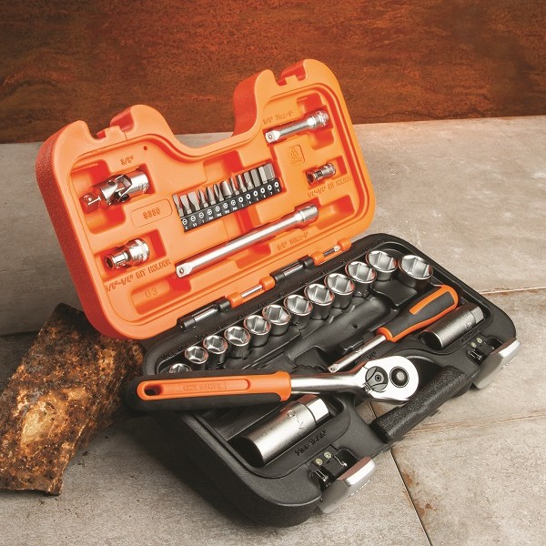 BAHCO SOCKET SET 34 PIECE & ACCESSORY SET