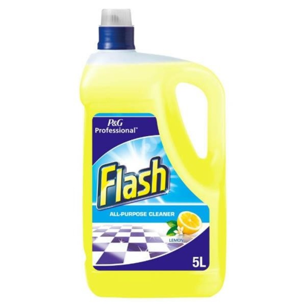 FLASH ALL PURPOSE LEMON LIQUID - 5LT