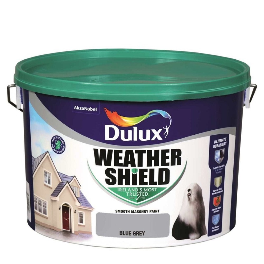 10 LITRE DULUX WEATHERSHIELD BLUE GREY