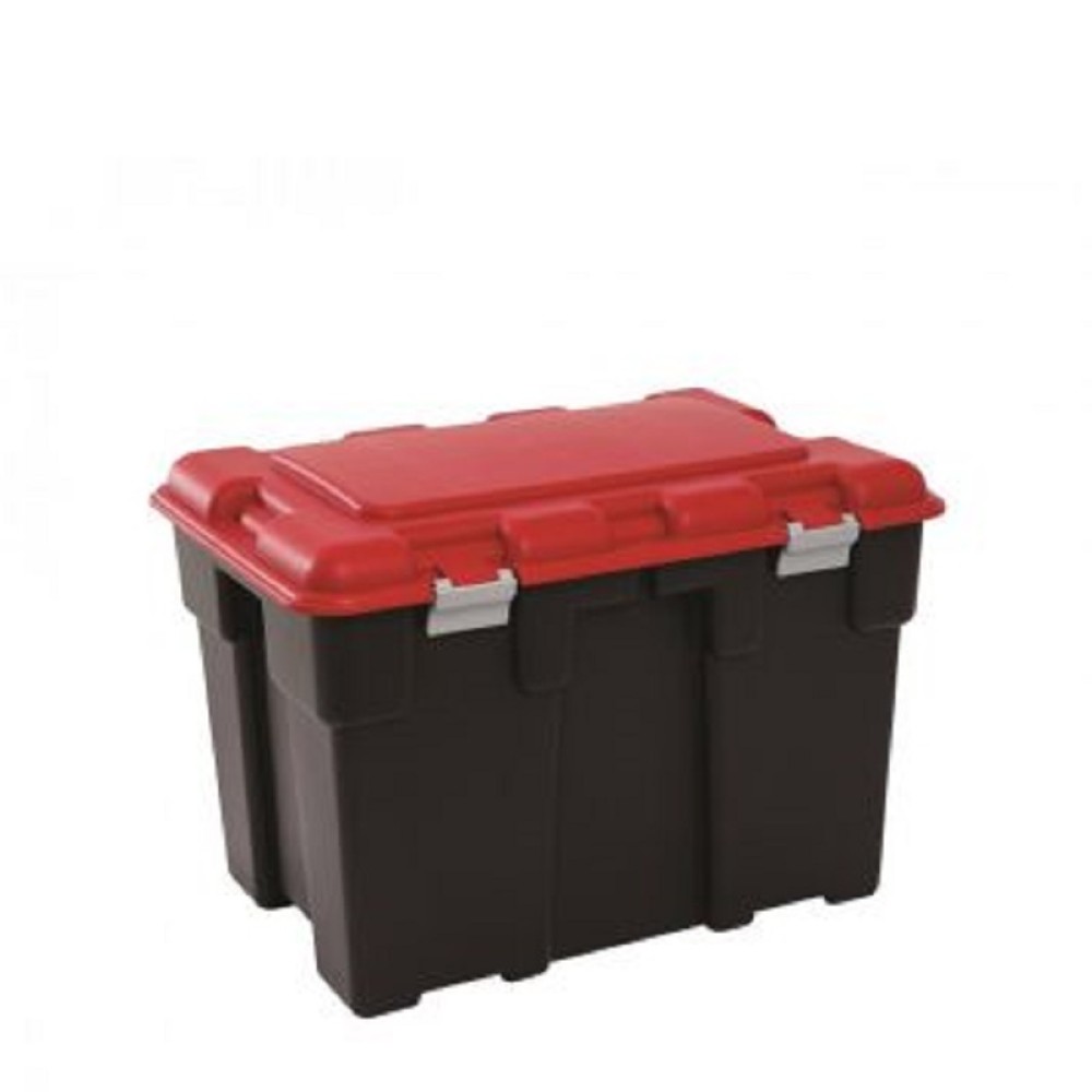 Explorer Extra Large Storage Trunk 185ltr - Black & Red