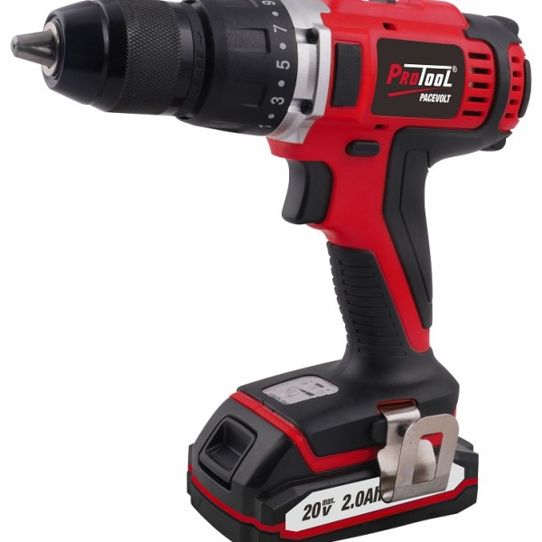 PROTOOL 20V CORDLESS DRILL  2 X 2AH BATTERY