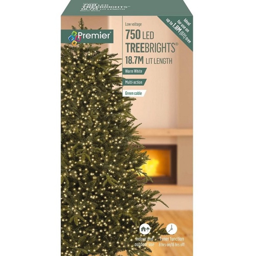 750LED TREEBRIGHT LIGHTS WARM WHITE WITH CLEAR CABLE