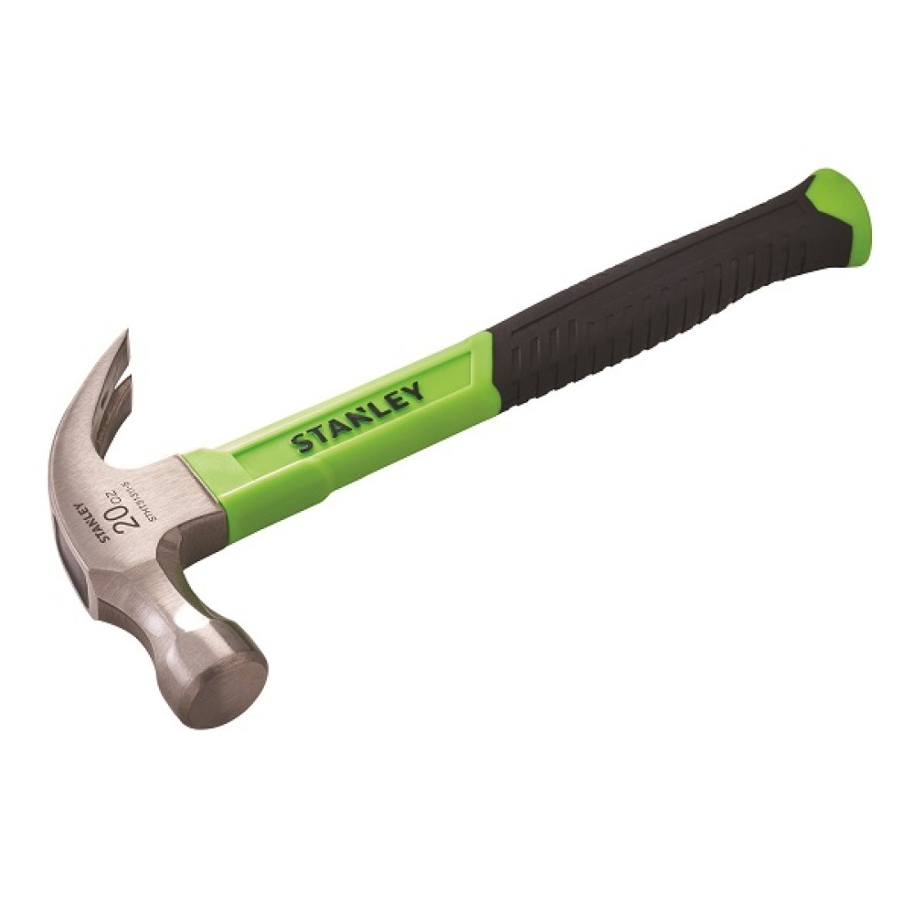 STANLEY 20 OZ (567G) HI VIS CLAW HAMMER