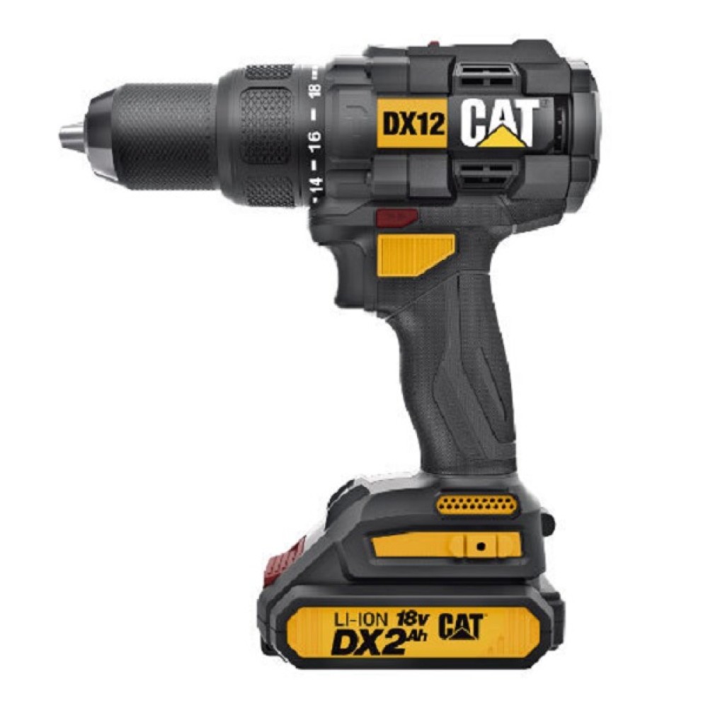 CAT 18V BRUSHLESS HAMMER DRILL 65CM & DRIVER