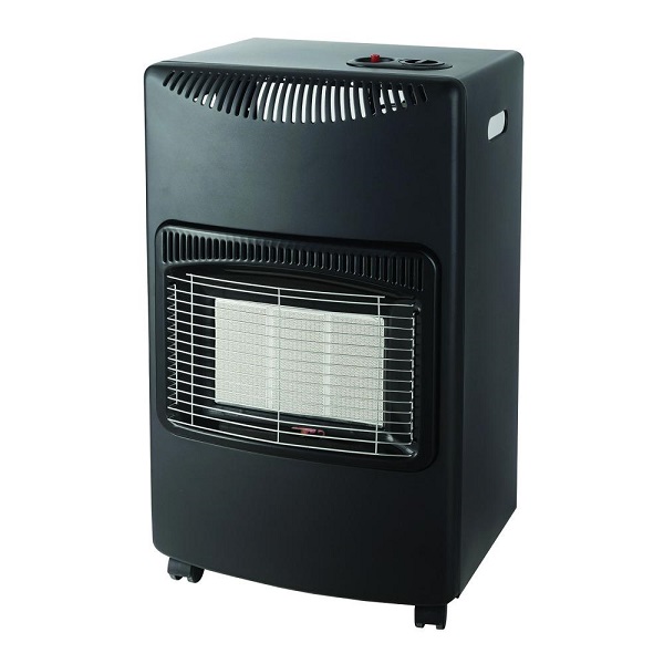 De Vielle Mobile Gas Heater - Black