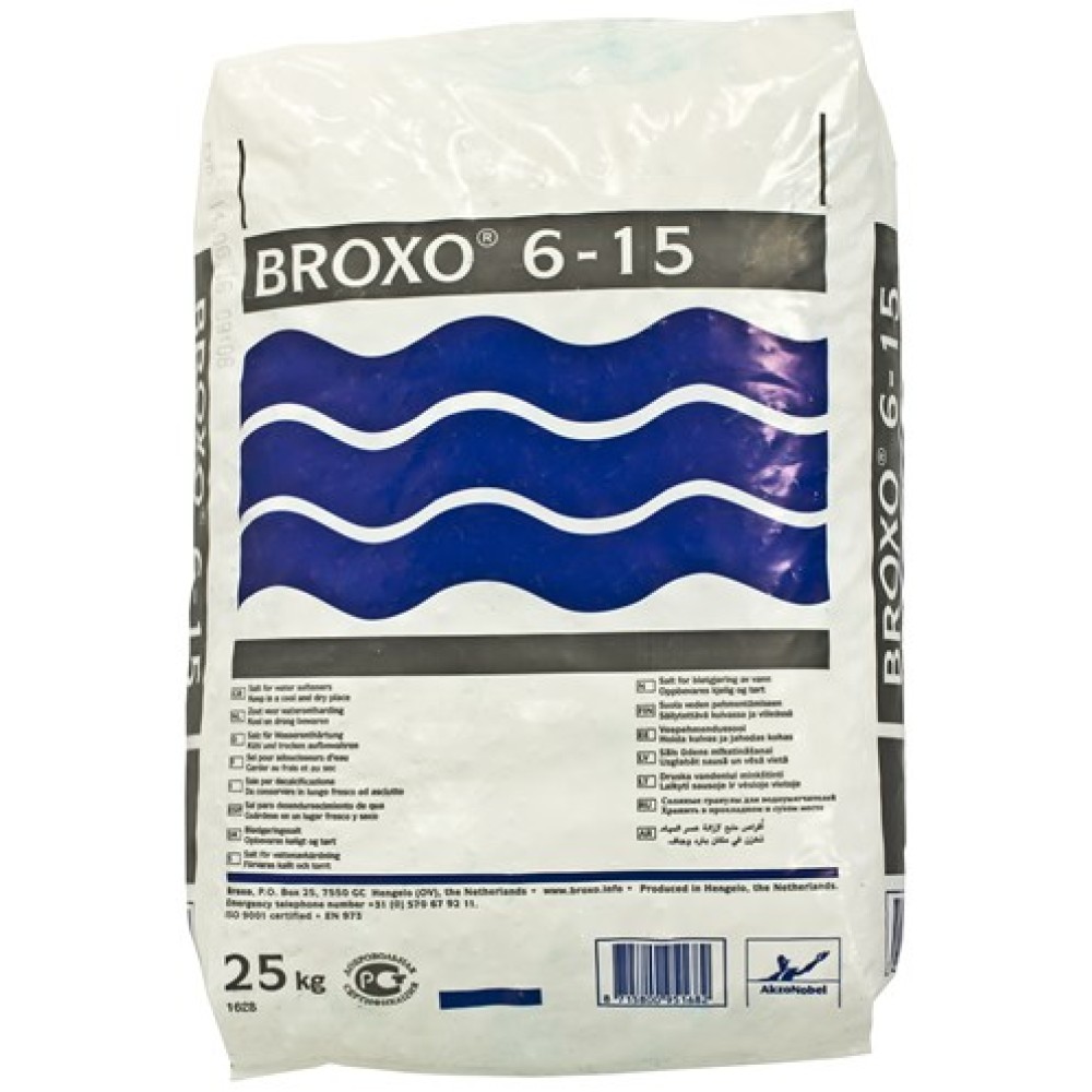 25KG BROXO 6/15 CUBE SALT BAG